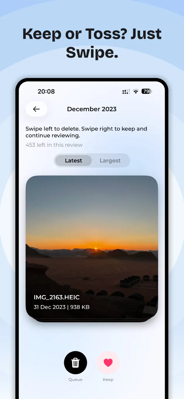 CleanKit swipe cleanup workflow